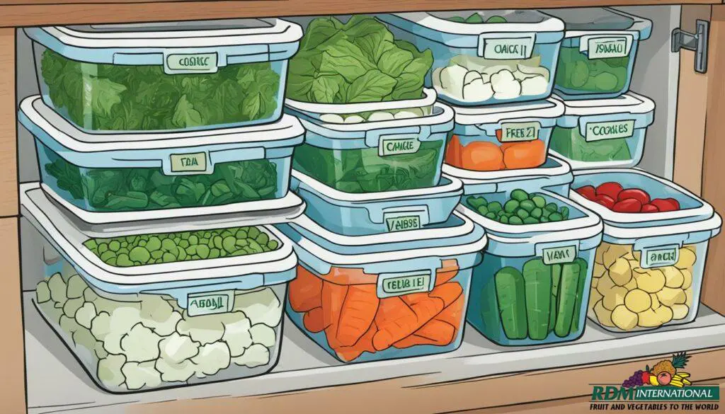 frozen vegetable storage tips