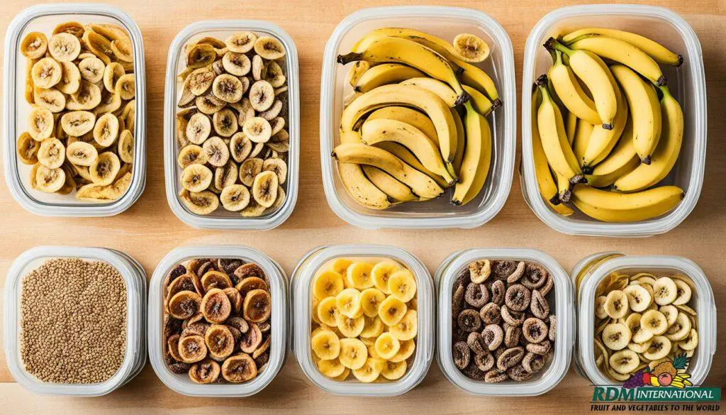 how to store dried bananas