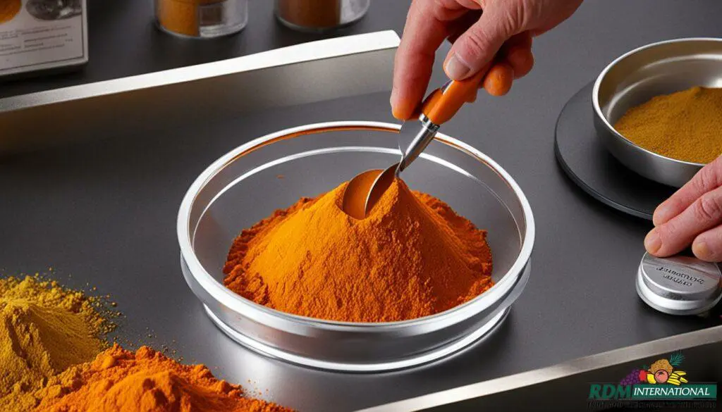 pumpkin powder quality control