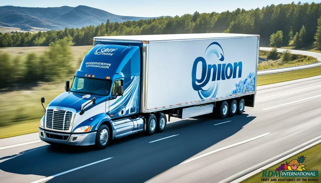 reliable frozen onion logistics