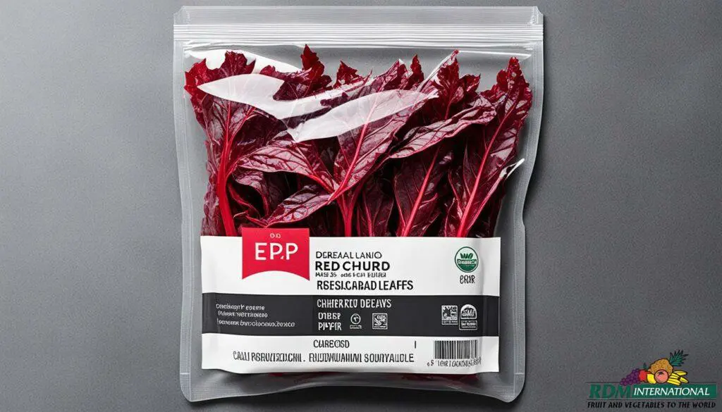 dehydrated red chard packaging dehydrated red chard packaging