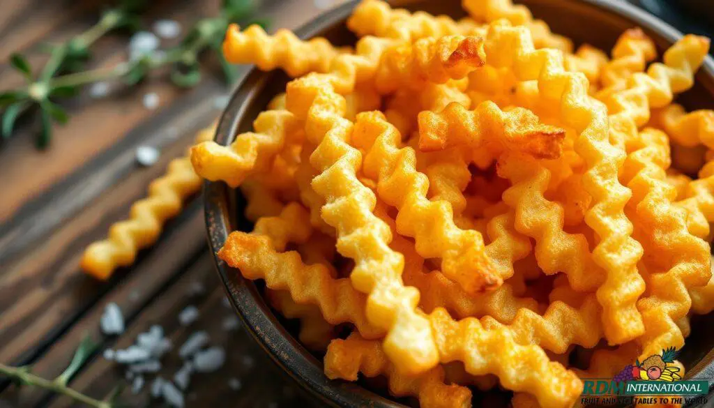 Crinkle cut fries