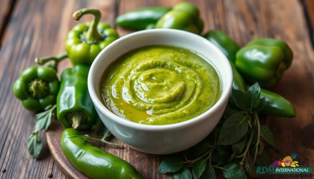 green pepper puree green pepper puree
