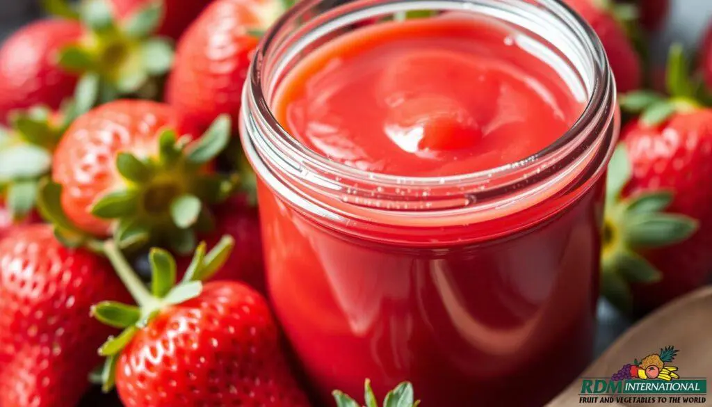 homemade strawberry puree
