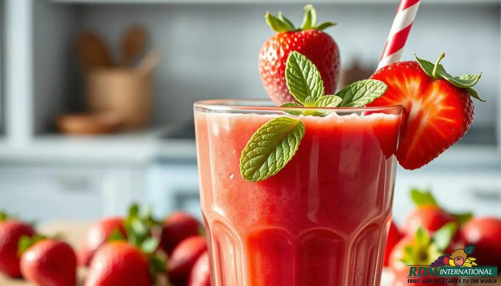 strawberry puree in smoothies