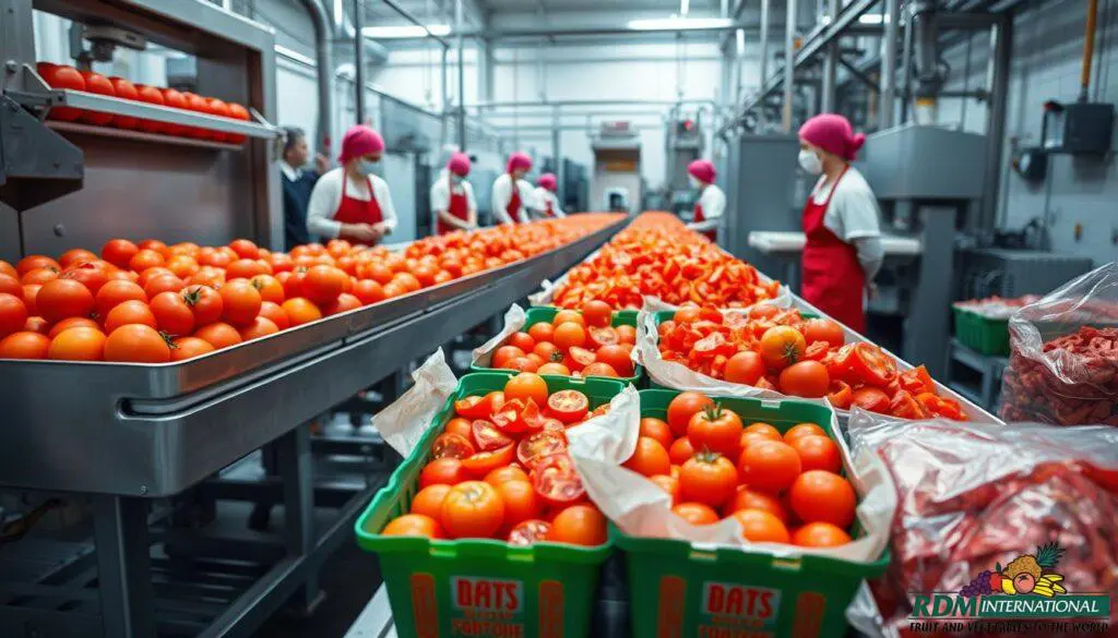 Tomato processing Tomato processing
