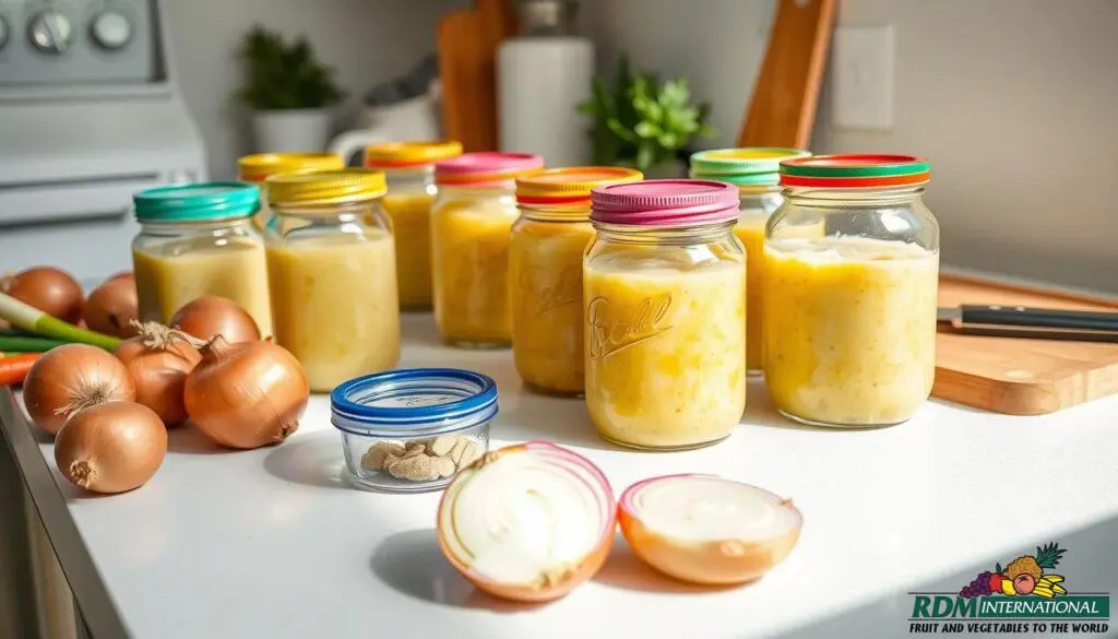 onion puree storage