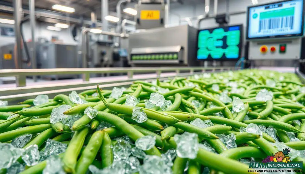Frozen vegetable traceability