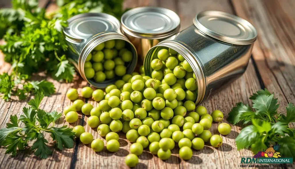 Canned green peas