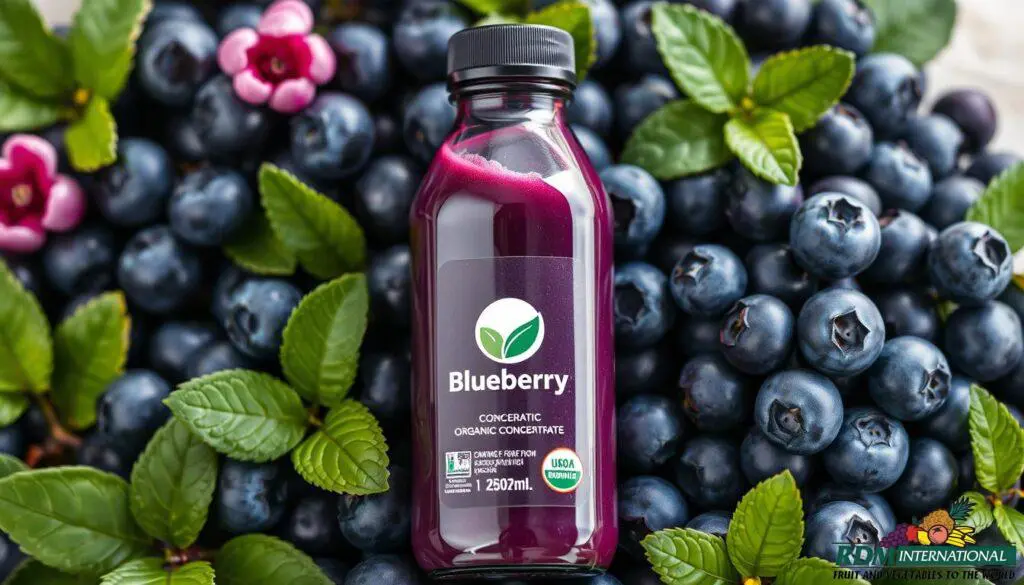 Organic blueberry concentrate
