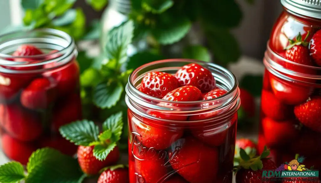 canned strawberries