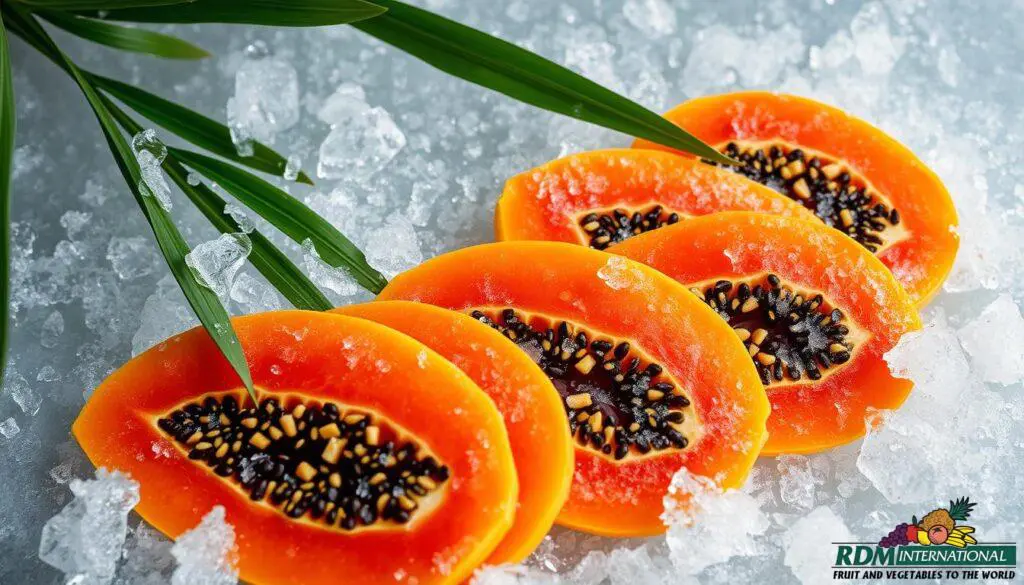 frozen papaya frozen papaya