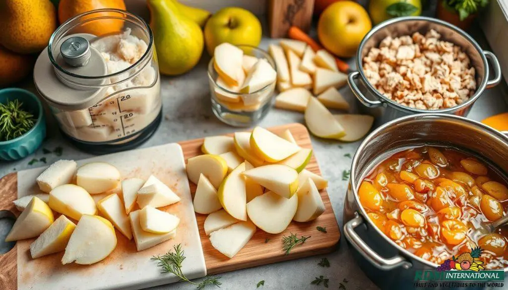 frozen pear techniques