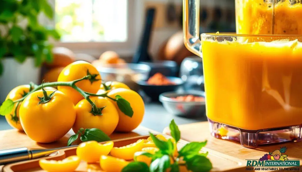 yellow tomato puree