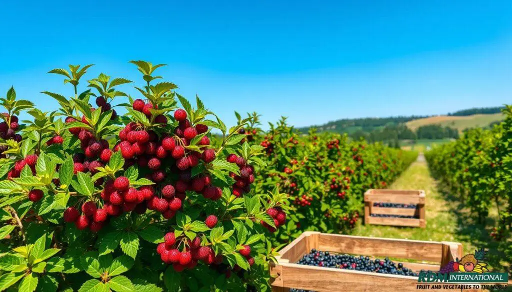 Marionberry harvest season