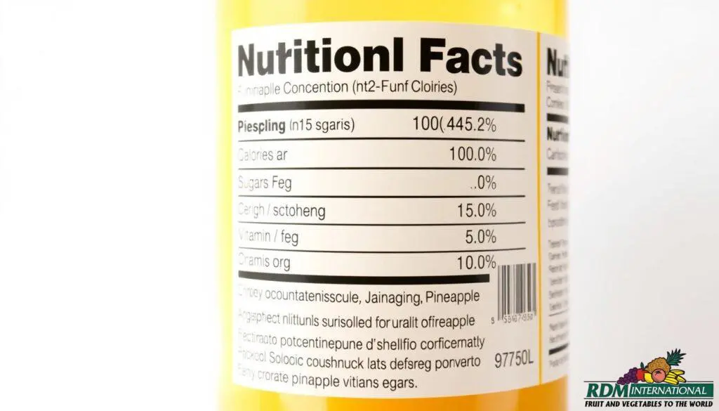 pineapple concentrate nutrition facts pineapple concentrate nutrition facts