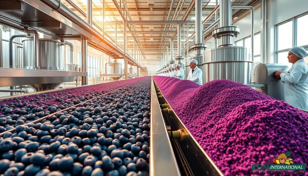 premium blueberry powder processing
