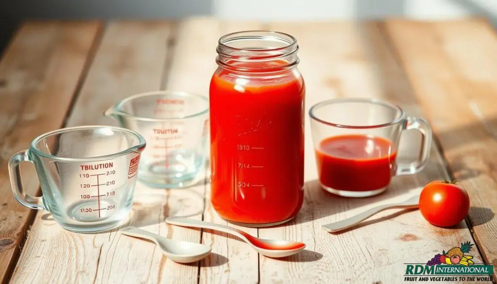 tomato juice concentrate dilution ratios