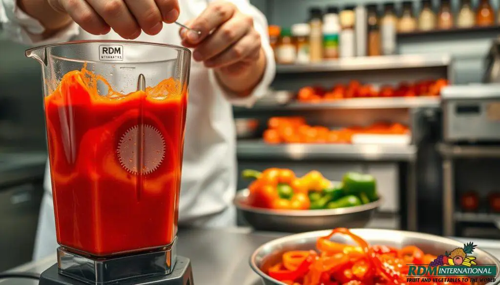 Red Bell Pepper Puree crafting process Red Bell Pepper Puree crafting process