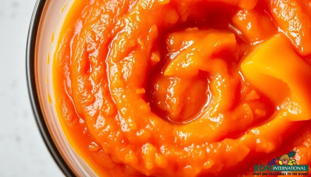homemade pureed bell peppers
