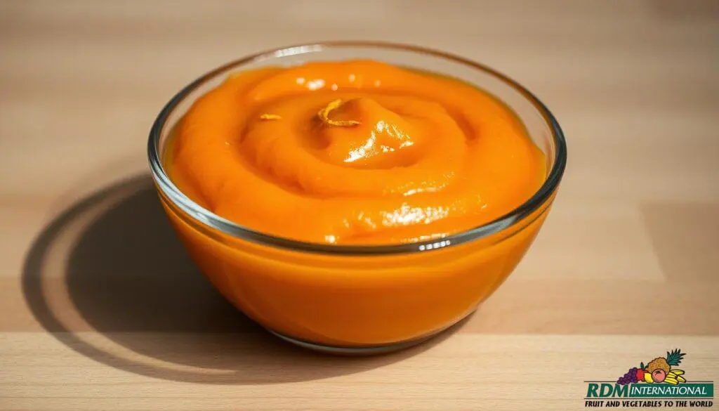 fresh orange puree