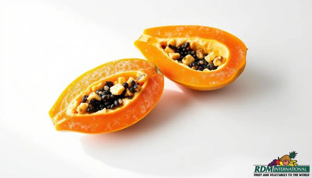 freezing papaya freezing papaya