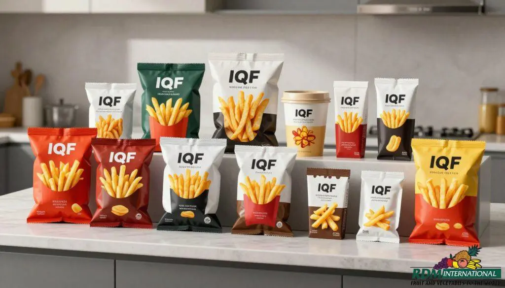 premium frozen potato products packaging options