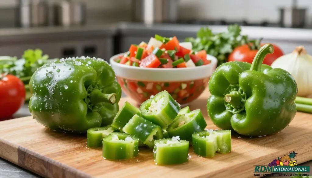 IQF green bell peppers IQF green bell peppers