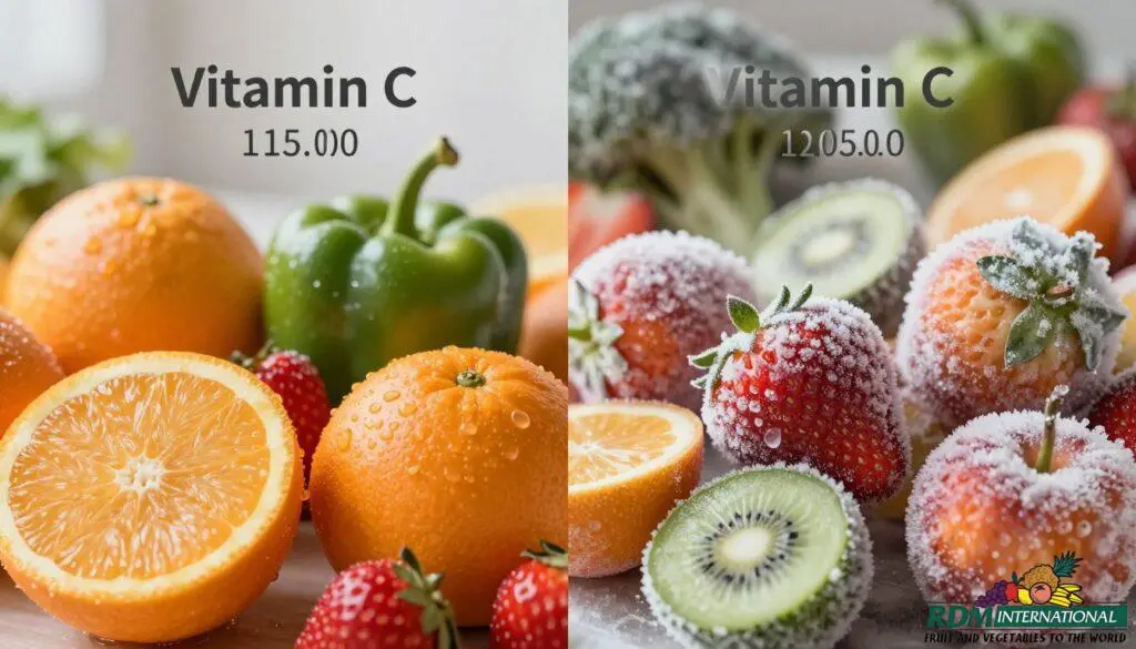 Vitamin C retention in frozen vs fresh produce Vitamin C retention in frozen vs fresh produce