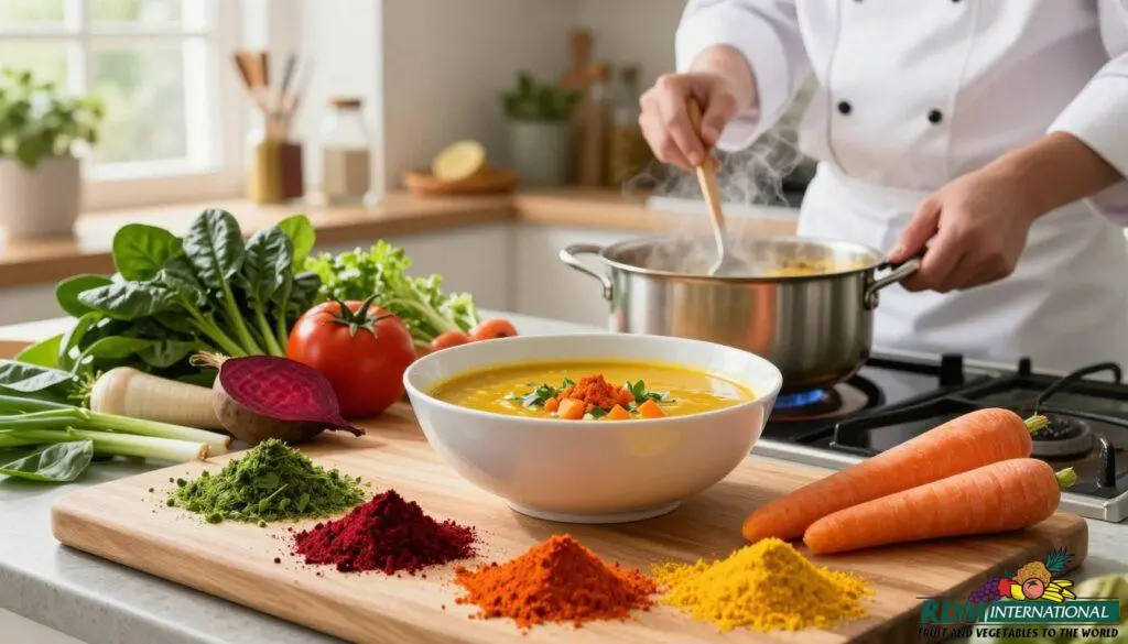 cooking with vegetable powder