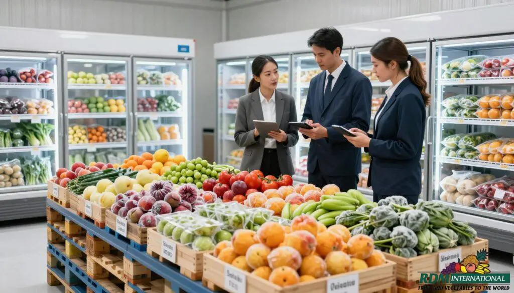 efficient frozen produce storage