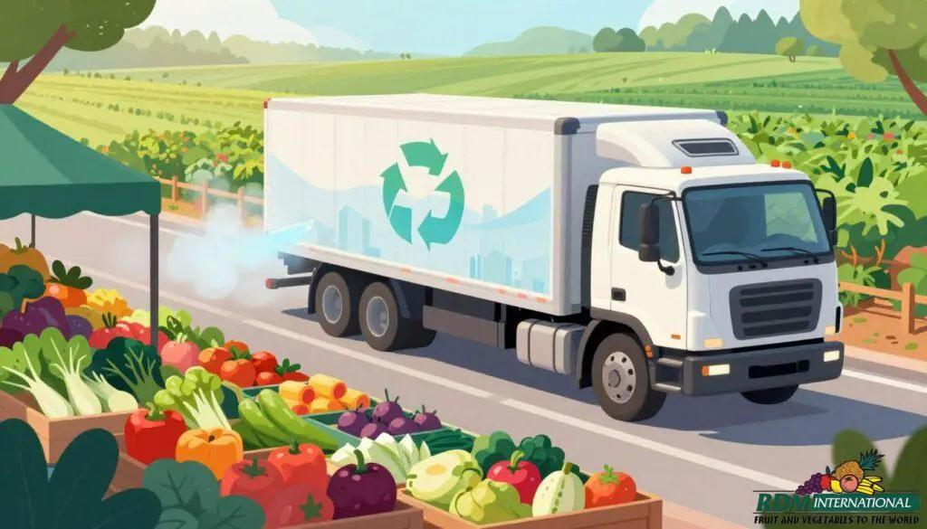 Environmental impact of food transportation and storage