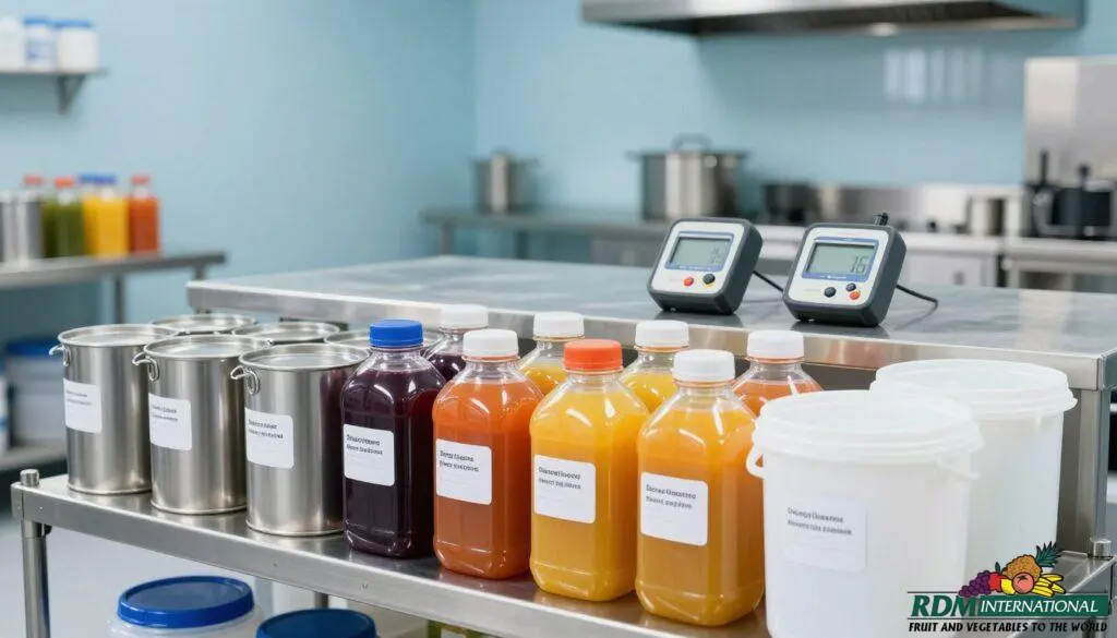 Best practices for storage and handling of juice concentrate