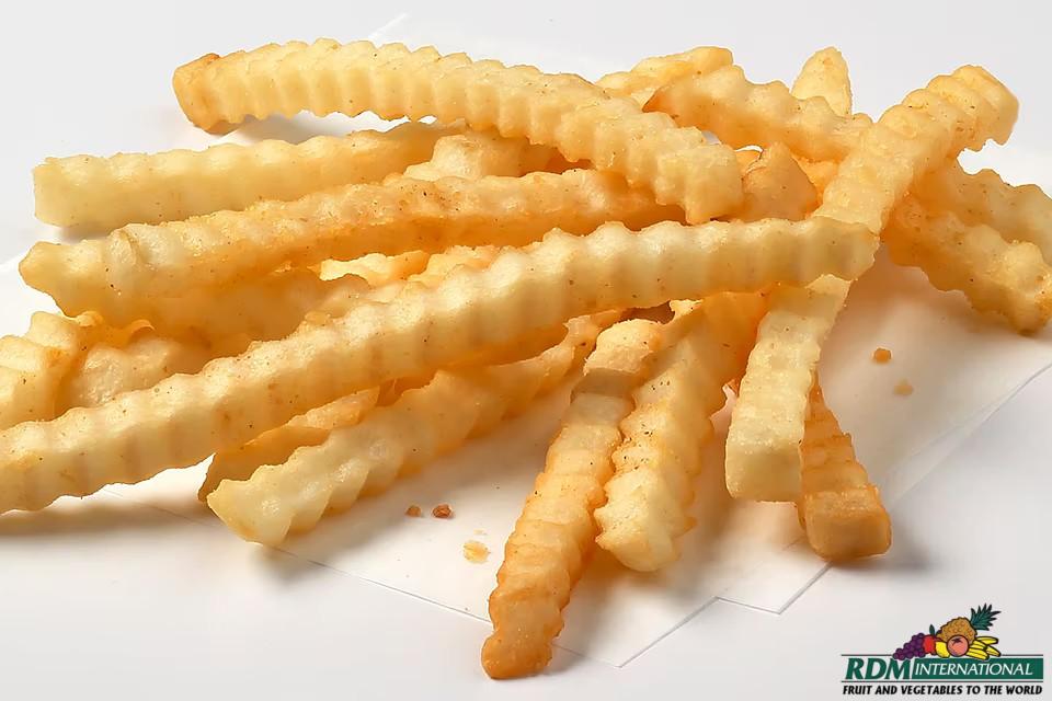 iqf crinkle cut fries thin