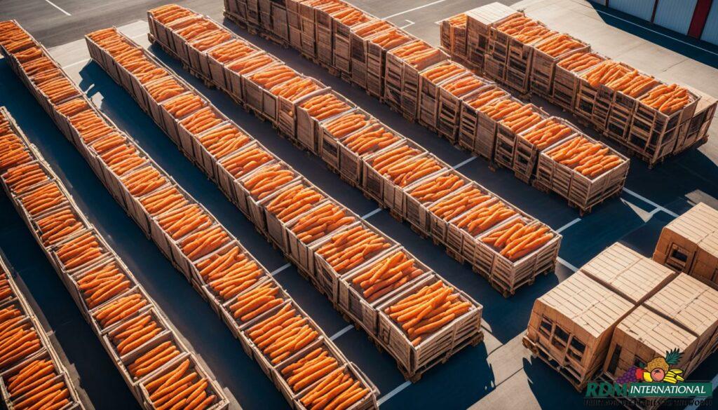 IQF sweet potato fry distribution