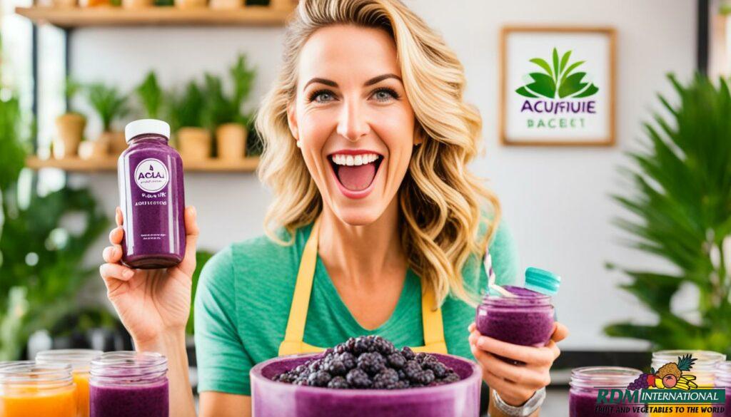best acai puree distributor for smoothie shops