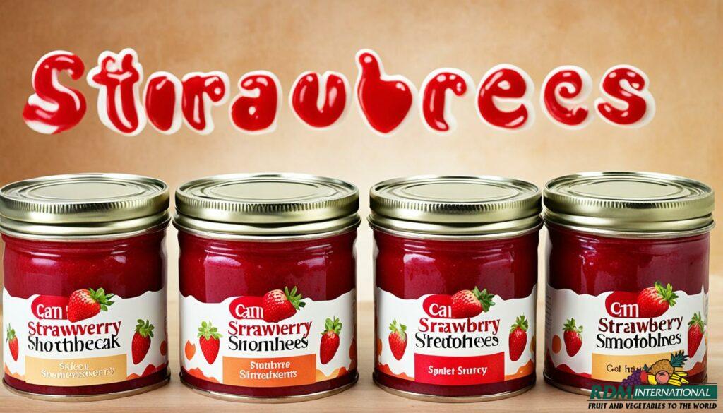 canned strawberry recipes