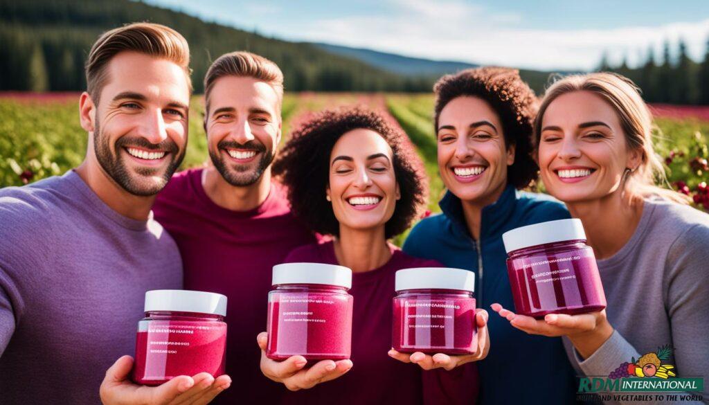 cranberry powder customer testimonials