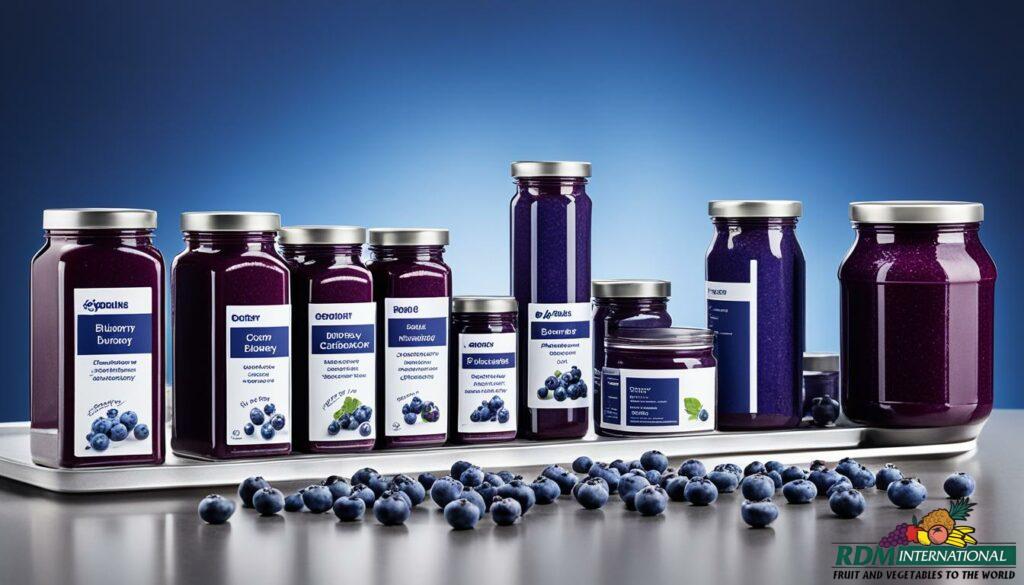 flexible blueberry puree order sizes