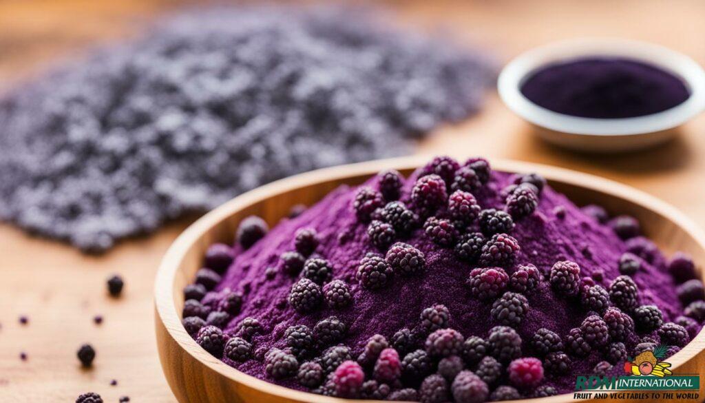 freeze-dried black raspberry powder
