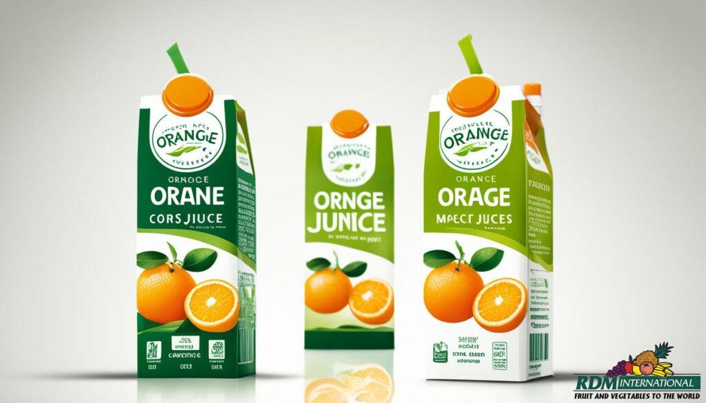 orange juice concentrate packaging