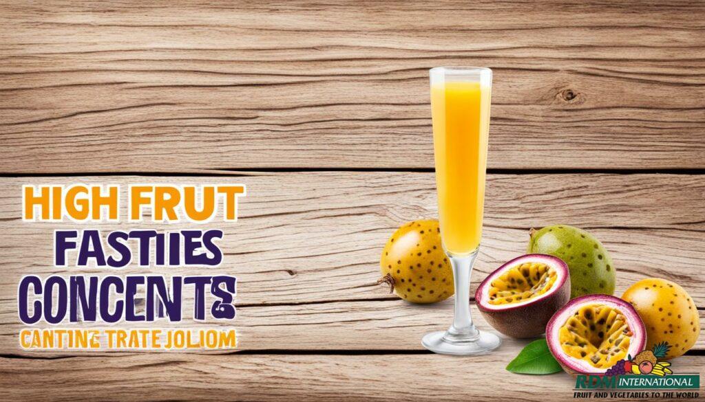 passion fruit concentrate specifications