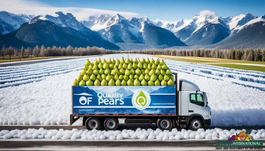 reliable cold chain logistics iqf pears