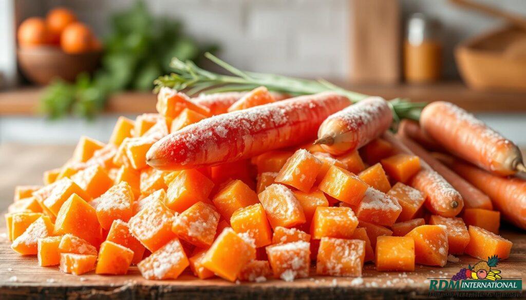 high quality frozen carrots