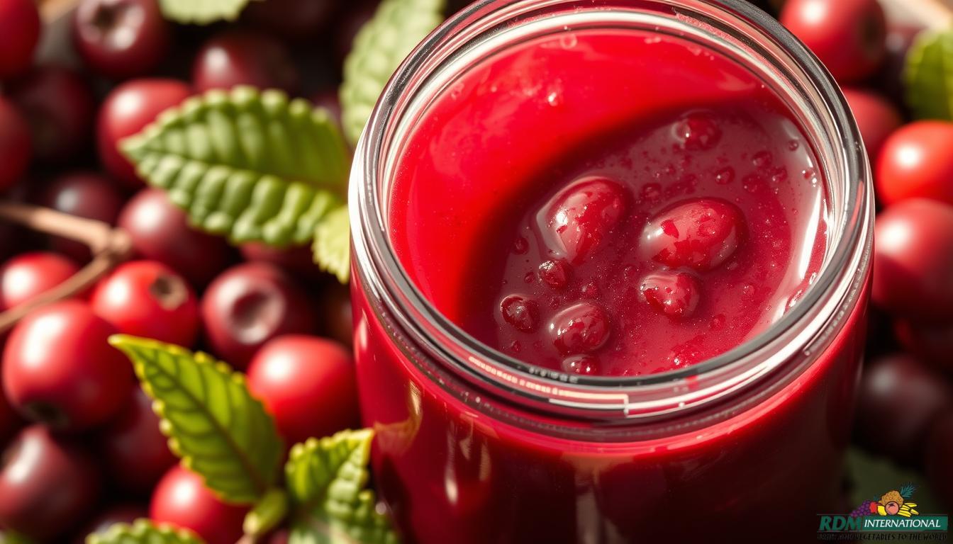 Quality cranberry juice fruit concentrate