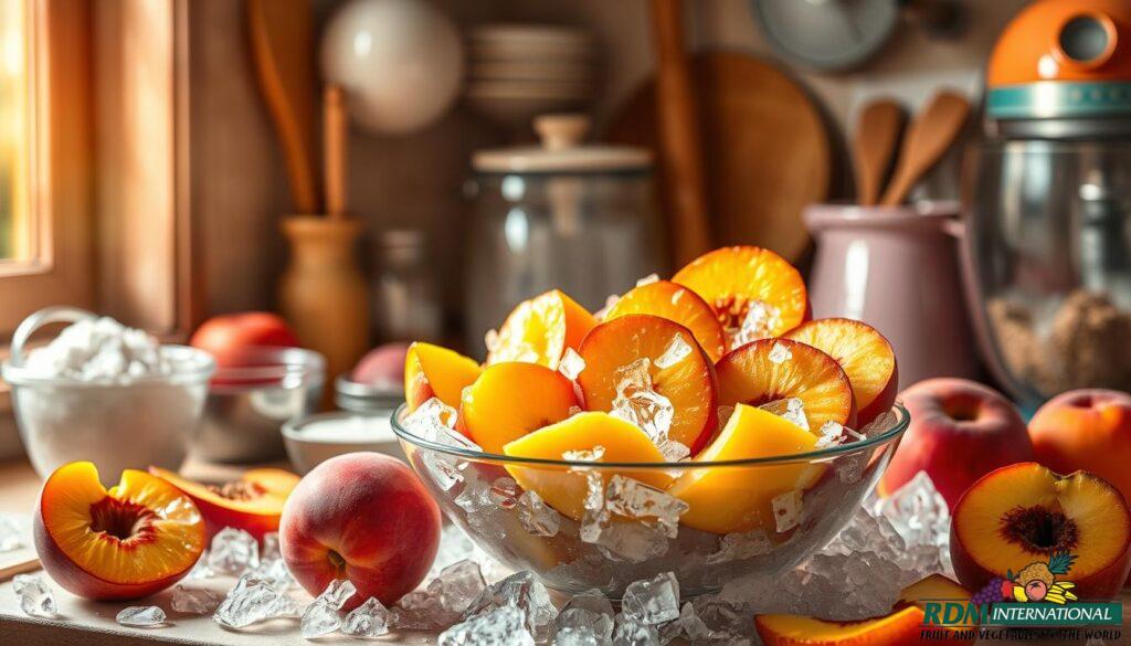 Using Frozen Peaches