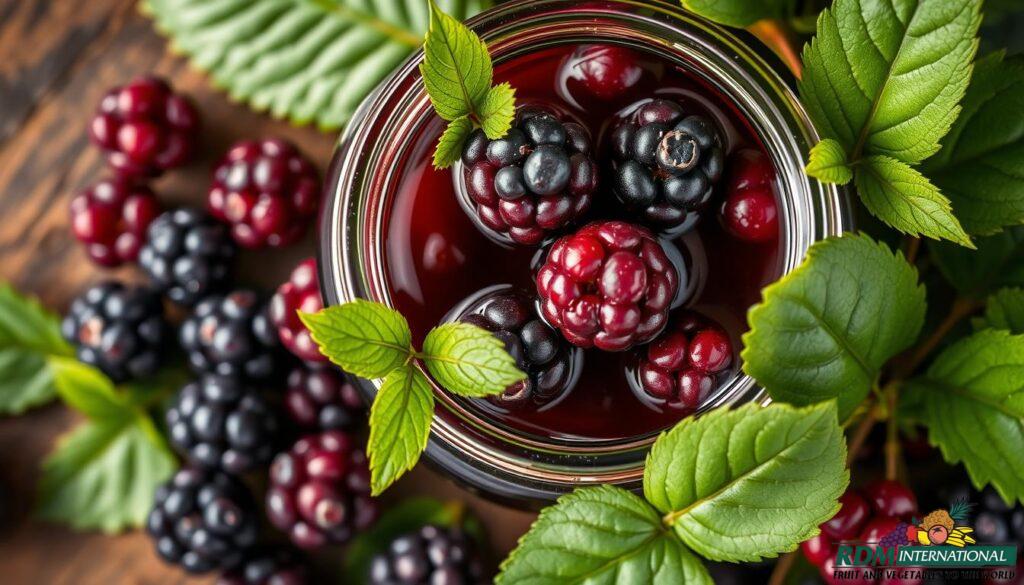 Wet pack marionberry products