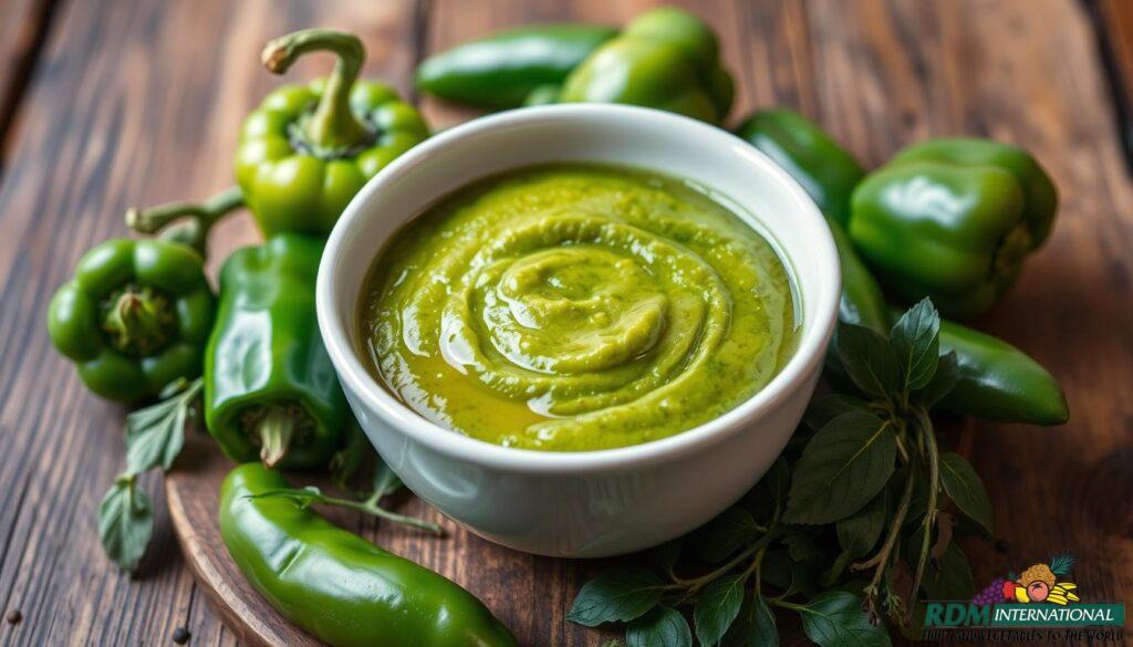 green pepper puree