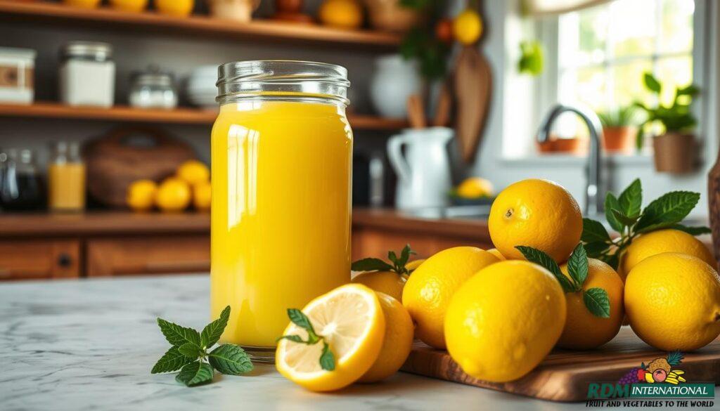 lemon juice concentrate storage