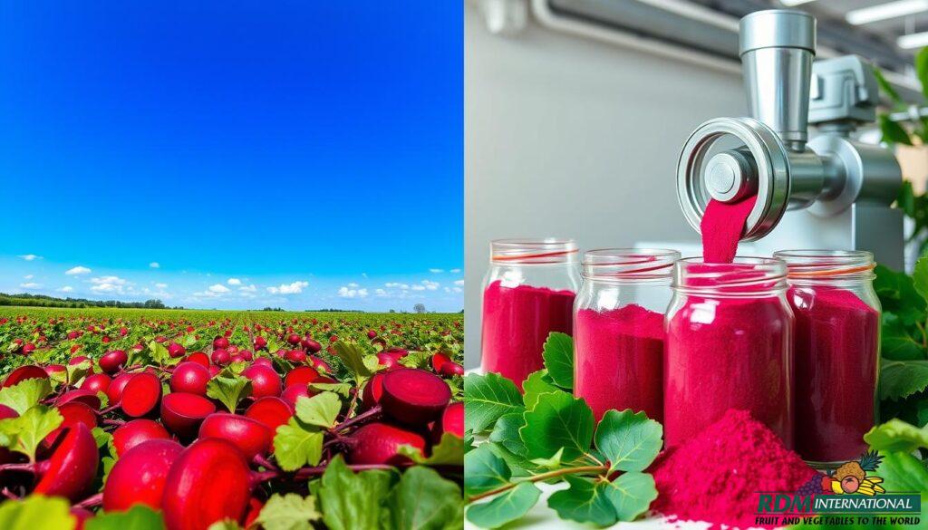 organic beet powder production